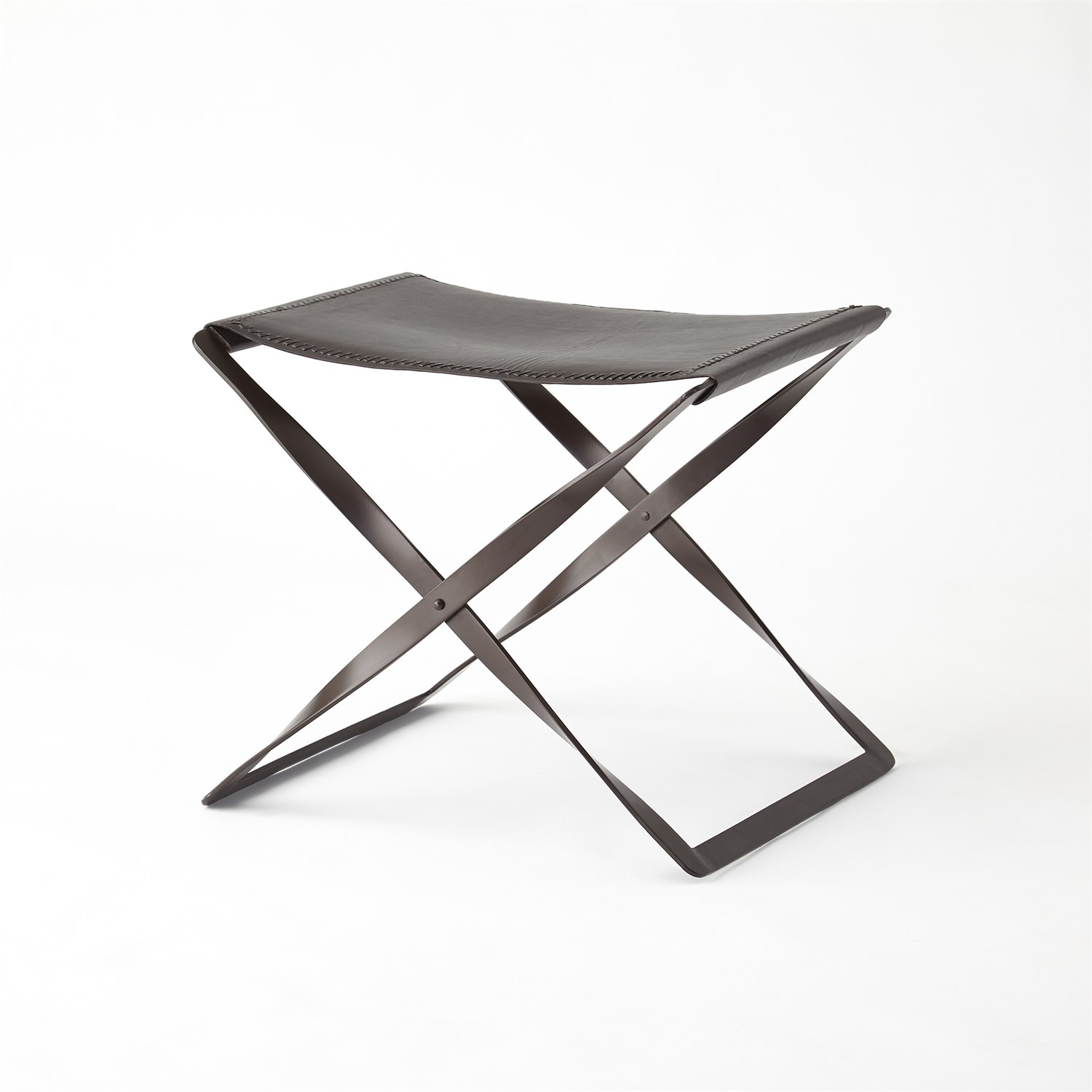 Foldable leather stool online