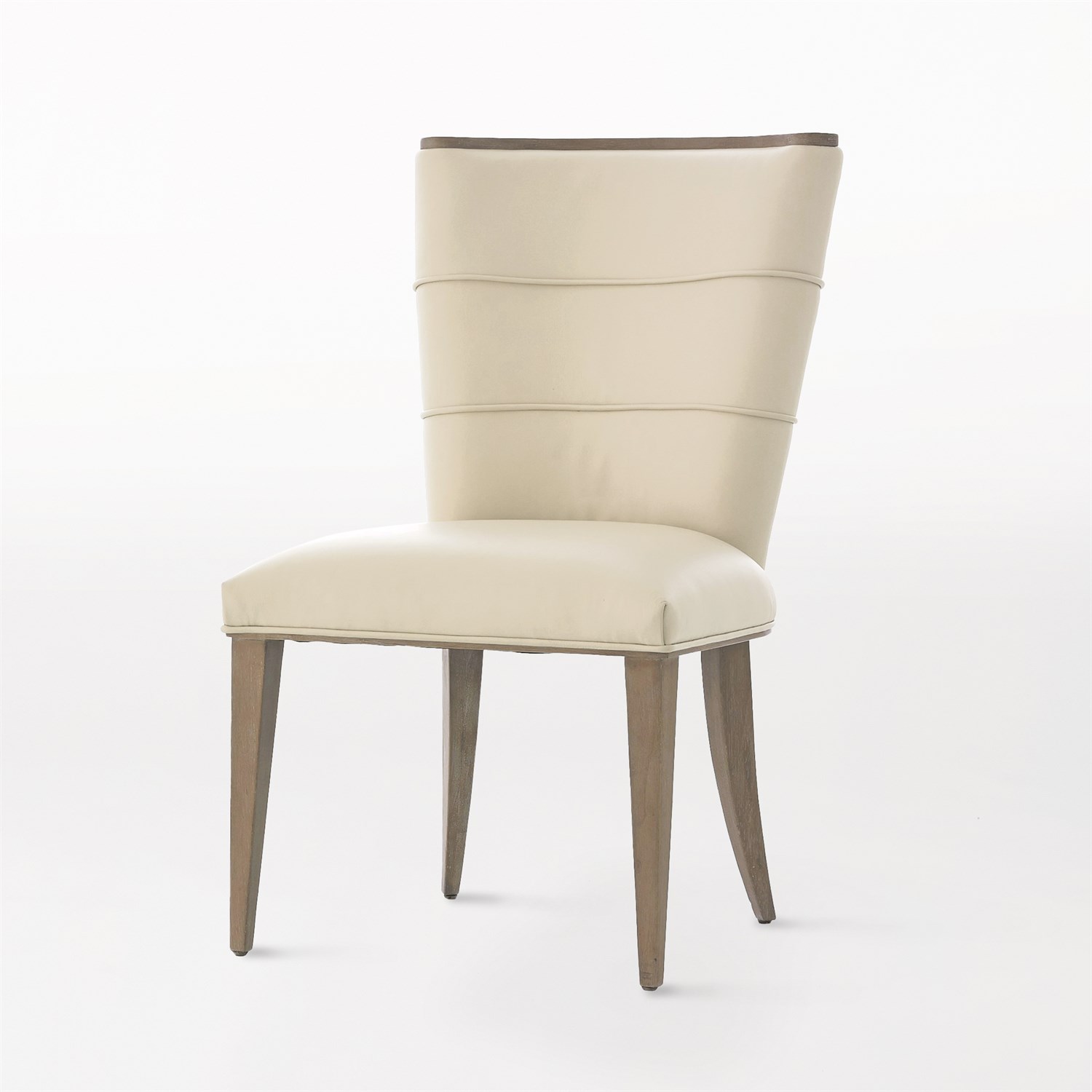 Adelaide Side Chair-Beige Leather Adelaide Side Chair-Beige Leather