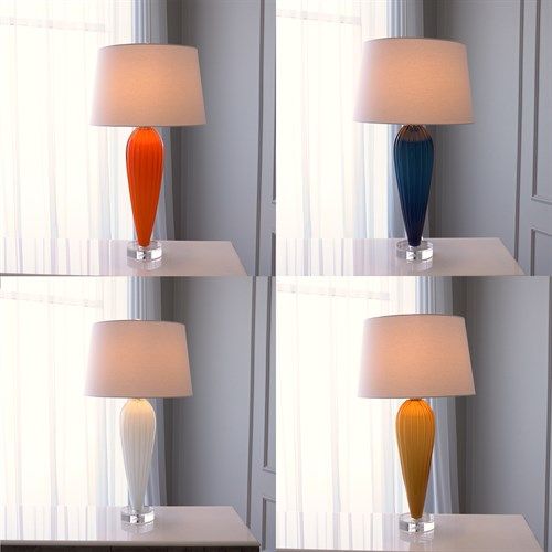 Teardrop glass table lamp top