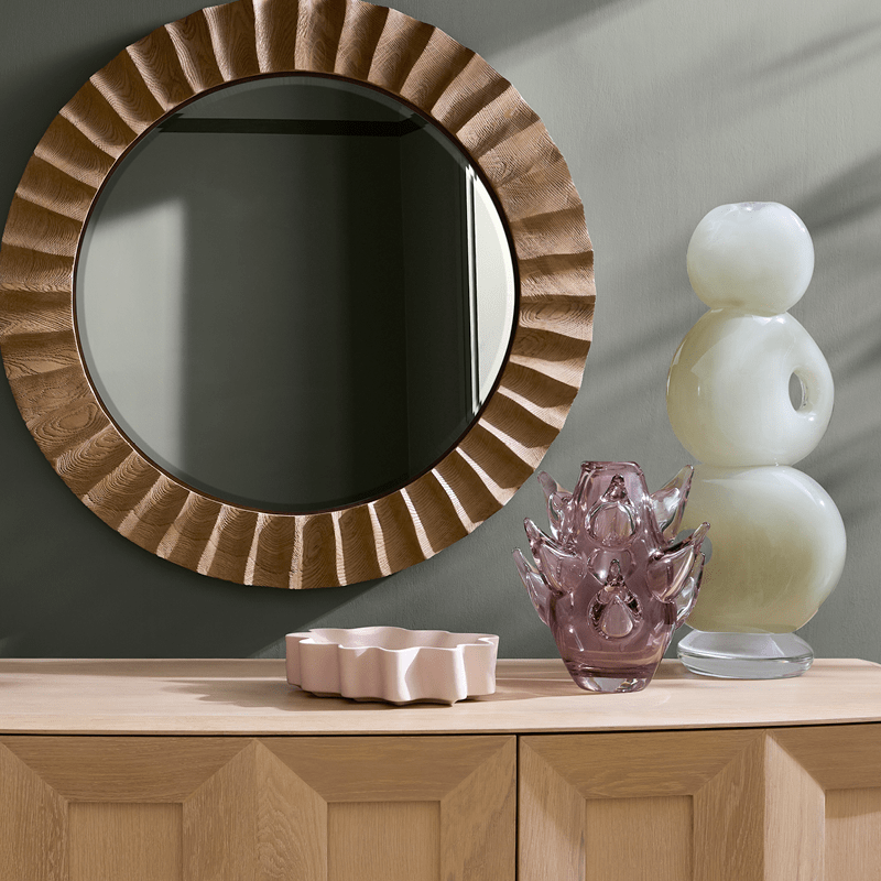 Elegant white vase with dried flowers